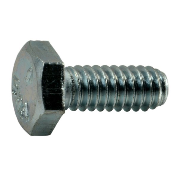 Midwest Fastener Grade 5, 1/4"-20 Hex Head Cap Screw, Zinc Plated Steel, 5/8 in L, 100 PK 00251